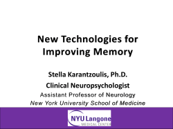 Lifestyle and the Risk of AD: What is the evidence?