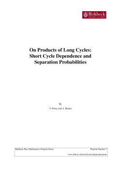 On Products of Long Cycles: Short Cycle Dependence and