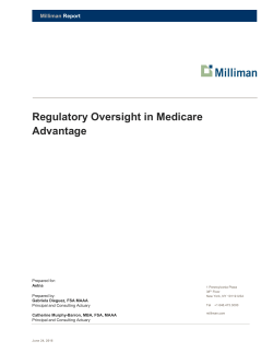 Milliman White Paper - Regulatory Oversight in Medicare
