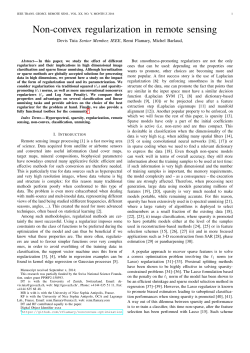 Non-convex regularization in remote sensing