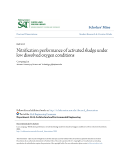 Nitrification performance of activated sludge under