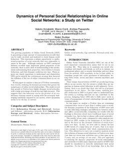 Dynamics of Personal Social Relationships in Online Social Networks