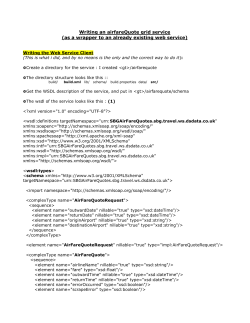 Writing an airfareQuote grid service (as a wrapper to an already