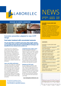 Corrosion prevention adapted to new CCPP design