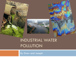 Industrial water pollution - FrenchAmericanInternatlSchool