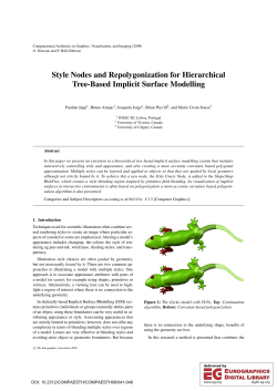 Style Nodes and Repolygonization for Hierarchical Tree - INESC-ID