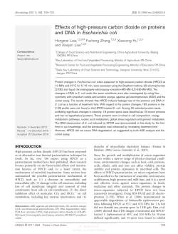 Effects of high-pressure carbon dioxide on proteins