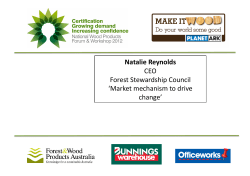Natalie Reynolds CEO Forest Stewardship Council `Market