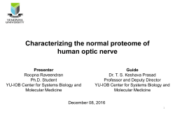 Characterizing the normal proteome of human optic