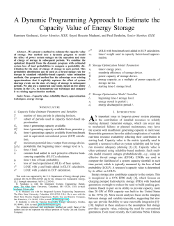 A Dynamic Programming Approach to Estimate the Capacity Value