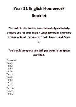 Y11 HW booklet Sept