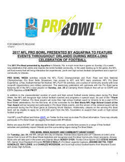 2017 nfl pro bowl presented by aquafina to