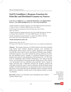 NaI(Tl) Scintillator`s Response Functions for Point