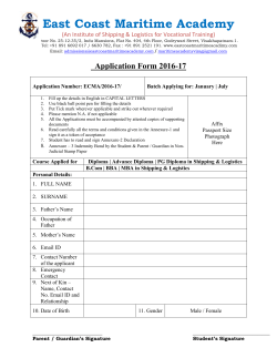 Annexure &ndash; 2 Declaration by the Student