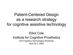User - Institute for Cognitive Prosthetics