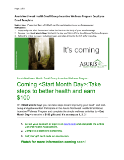 earn $100 - Asuris Northwest Health