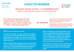 ExpEcTEd NumbEr