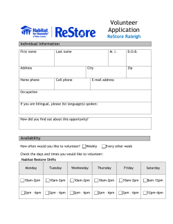 Print the ReStore Application
