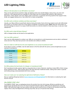 LED Lighting FAQs