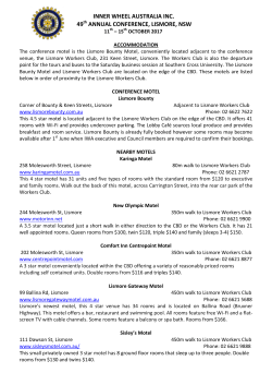 inner wheel australia inc. 49 annual conference, lismore, nsw