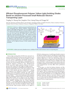Efficient Phosphorescent Polymer Yellow-Light