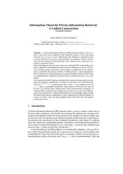 Information-Theoretic Private Information Retrieval: A Unified