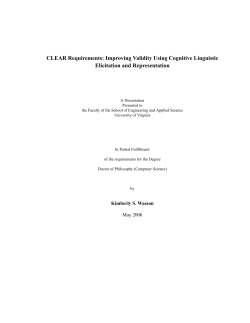 CLEAR Requirements: Improving Validity Using Cognitive Linguistic