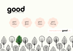 good value good food good ideas good living