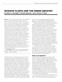 Invasive Plants and the Green Industry