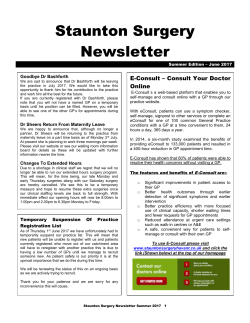 Click here to read our Summer 2017 Newsletter
