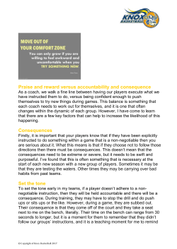 Praise and reward versus accountability and consequence