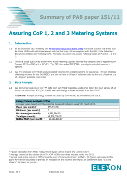 pab paper 151/11 final assuring cop 123 msids