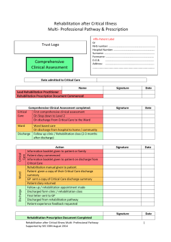 SEC ODN Comprehensive Clinical Assessment