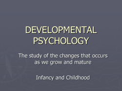 developmental psychology