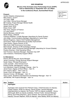 item 9.2 for 6 dec 2011 GAPF minute 21 Sep 2011