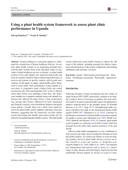 Using a plant health system framework to assess plant