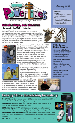 Energy Store Remaining Inventory - Emerald People`s Utility District