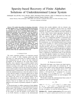Sparsity-based Recovery of Finite Alphabet Solutions of