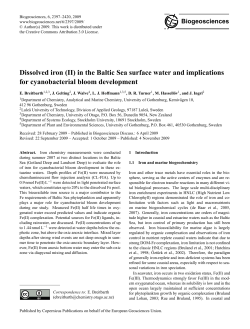 Dissolved iron (II) in the Baltic Sea surface water and