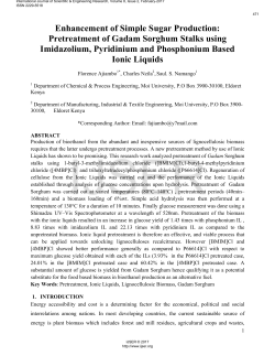 Enhancement of Simple Sugar Production: Pretreatment of