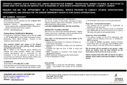 AIRPORTS COMPANY SOUTH AFRICA SOC LIMITED