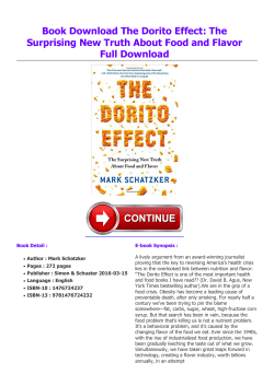 Book The Dorito Effect: The Surprising