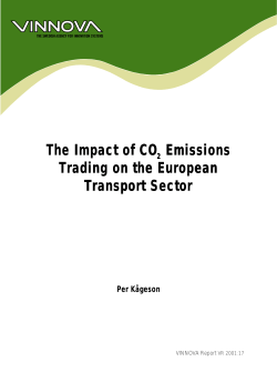 The Impact of CO2 Emissions Trading on the European