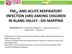 OUTDOOR AIR POLLUTION AND ACUTE RESPIRATORY INFECTION AMONG