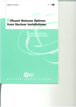 Effluent Release Options from Nuclear Installations