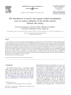 The distribution of sterols and organic