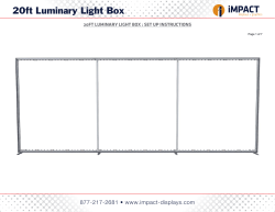 20ft Luminary Light Box SetUp Instructions