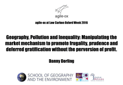 Geography, Pollution and Inequality: Manipulating the market