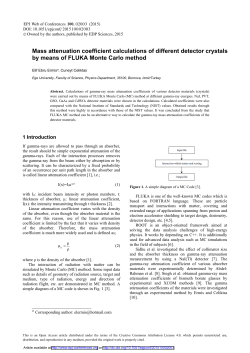 Mass attenuation coefficient calculations of different detector crystals