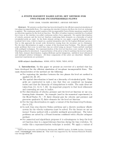 A Finite Element Based Level Set Method for Two